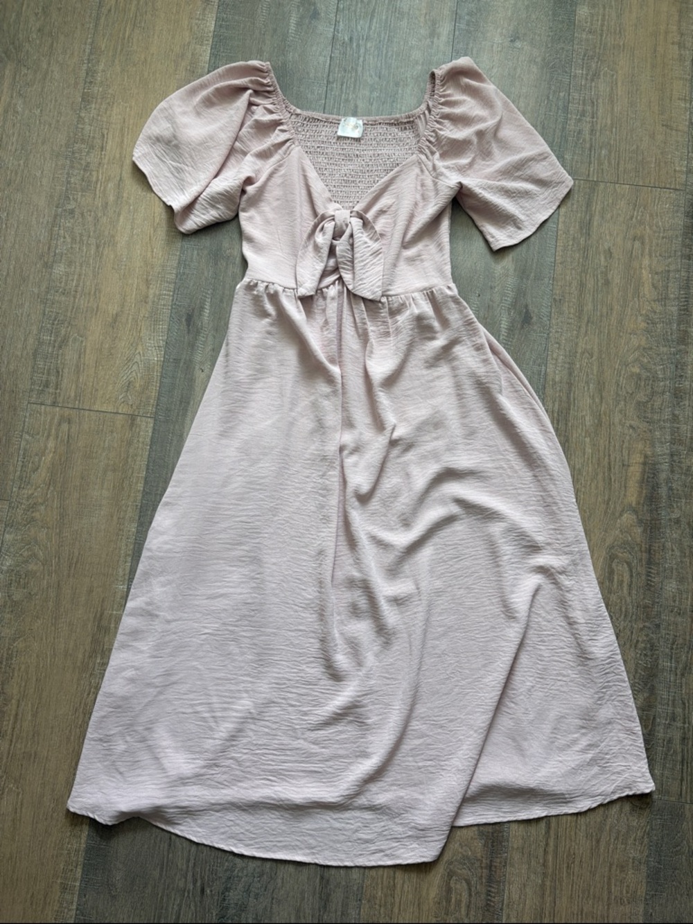 Siren Lily Maternity Blush Pink Midi Dress